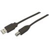 MediaRange Cavo di collegamento Media Range USB 2.0 A/B nero 1,8 m - R01059