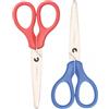 Q-Connect Forbici punta arrotondata Q-Connect colori assortiti - lunghezza 13,5 cm