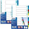 Favorit Divisori neutro per raccoglitori 30x22,5 cm Favorit colori assortiti in PPL - 6 schede