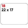 Markin Etichette bianche permanenti Markin Copiatabu 22x17 mm - conf. 10 pzblister da 10 ff A4 - X11018 - F01778