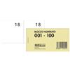 O.C.L. Blocchi lotteria Madre/Figlia O.C.L. - serie numerata da 1 a 100 bianco conf. 10 pz - 0212N - F06218