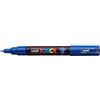Uni Posca Marcatore a tempera POSCA Uni-Ball punta tonda 0,7 mm blu M PC1M B conf. 6 pz - F07961