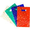 Decoration Borse shopper Decoration Star natalizie in PE - conf. da 100 pezzi - colori assortiti 25x40 cm - SHE743MIX conf. 100 pz - F07139