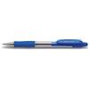 Pilot Penna a sfera a scatto Pilot Super Grip blu - punta 1 mm - fusto trasparente