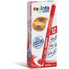 Carioca Penne cancellabili Carioca OOPS con inchiostro termosensibile M 0,7 mm conf. da 12 pz rosso - 43039/03 conf. 12 pz - F00894
