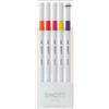 Uni Ball Fineliner Emott - tratto 0.4 mm - colori assortiti passion - Uni Mitsubishi - conf. 5 pezzi - Z16862