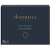 Waterman Cartucce inchiostro per Stilografica Waterman in conf. 8 pz Waterman inchiostro nero - S0110850 - F06367