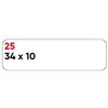 Markin Etichette bianche permanenti Markin Copiatabu 34x10 mm - conf. 10 pzblister da 10 ff A4 - X11025 - F01762