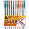 Koh-i-noor Penna gel con cappuccio Koh-i-noor con brillantini colori assortiti - tratto 0,7 mm (conf. 10)