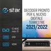 eSTAR Ricevitore digitale terrestre eSTAR T2 618 UHD - DVBT-2 RJ45 nero - - R07140