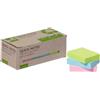 Q-Connect Foglietti riposizionabili riciclati Q-Connect colori assortiti arcobaleno pastello conf. 12 pzblocchetti da 100 - F05714