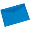 Q-Connect Buste con bottone A4 Q-Connect blu - formato 23,7x33,5 cm (conf. 12)