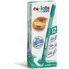 Carioca Penne cancellabili Carioca OOPS con inchiostro termosensibile M 0,7 mm conf. da 12 pz verde - 43039/04 conf. 12 pz - F05581