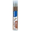 Pilot Ricarica refill marrone penna cancellabile Pilot - tratto 0,35 mm (conf. 3)
