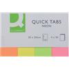 Q-Connect Segnapagina Q-Connect Index Marker colori assortiti - 50 fogli - 20x50 mm (conf. 4)