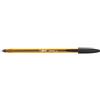 Bic Penna a sfera con cappuccio Bic Cristal nera - punta 0,8 mm - fusto giallo (conf. 50)