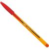Bic Penna a sfera con cappuccio Bic Cristal rossa - punta 0,8 mm - fusto giallo (conf. 50)