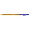 Bic Penna a sfera con cappuccio Bic Cristal blu - punta 0,8 mm - fusto giallo (conf. 50)