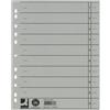 Q-Connect Divisori neutro per raccoglitori 24x30 cm Q-Connect grigie in cartoncino - 100 schede