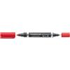 Staedtler Marcatore permanente Staedtler Lumocolor rosso punta doppia 0,6-1,5 mm