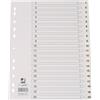 Q-Connect Divisori numerici per raccoglitori 22,5x29,7 cm Q-Connect bianche in PPL - 20 schede