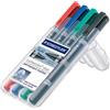 Staedtler Marcatore permanente Staedtler Lumocolor colori assortiti punta doppia 0,6-1,5 mm (conf. 4)