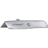 Q-Connect Cutter taglierino con lama fissa Q-Connect grigio - lama 18 mm