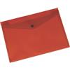Q-Connect Buste con bottone A4 Q-Connect rosse - formato 23,7x33,5 cm (conf. 12)