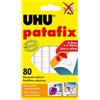 UHU Blister 80 supporti gomma adesiva uhu patafix bianco - Z02975