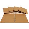 Euro-cart Raccoglitore A4 marrone Euro-cart Linea Ecologica - 4 anelli 30 mm - dorso 4 cm - 23x32 cm