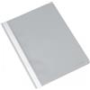 Q-Connect Cartelline A4 ad aghi in plastica Q-Connect Ecologico trasparente/grigio - dorso 20 mm (conf. 5)