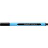 Schneider Penna a sfera con cappuccio Schneider Slider Edge nera - punta 1,4 mm - fusto azzurro/nero