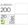 Q-Connect Etichette multiuso bianche Q-Connect - 210 x 148,5 mm - 200 etichette