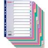 Esselte Divisori neutro per raccoglitori 24,5x30,5 cm Esselte Maxi colori assortiti in plastica - 12 schede