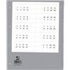 Q-Connect Divisori personalizzabili per raccoglitori 24x29,7 cm Q-Connect grigie in PPL - 20 schede