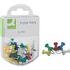 Q-Connect Spilli per bacheca Q-Connect colori assortiti Scatola da 25 pezzi - KF02029 - P00597