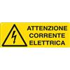 Cartelli Segnalatori Cartello alluminio 35x12,5cm 'attenzione corrente elettrica' - Z11334