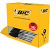 Bic Penna a sfera con cappuccio Bic Cristal nera - punta 1 mm - fusto trasparente (conf. 100)