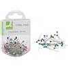 Q-Connect Spilli a testa sferica Q-Connect 30 mm assortiti Scatola da 80 pezzi - KF02038 - P00590