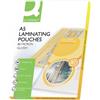 Q-Connect Pouches per plastificatrice a caldo Q-Connect standard 80 µm - finitura lucida - 15,4x21,6 cm (conf. 100)