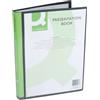 Q-Connect Portalistino personalizzabile A4 verde Q-Connect - 40 buste - 22x30 cm
