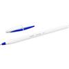 Bic Penna a sfera con cappuccio Bic Cristal UP blu - punta 1 mm - fusto bianco (conf. 20)