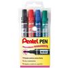 Pentel Marcatore permanente Pentel N50 colori assortiti punta tonda 4,3 mm (conf. 4)