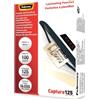 Fellowes Pouches per plastificatrice a caldo Fellowes Capture 125 µm - finitura lucida - 5,4x8,6 cm (conf. 100)