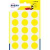 Avery Etichette multiuso gialle Avery - Ø 19 mm - 90 etichette