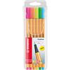 Stabilo ASTUCCIO 6 PENNARELLI POINT 88 COLORI NEON ASSORTITI 88/6-1 STABILO - Z13664