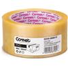Comet Nastro adesivo imballaggio Comet PVC silenzioso 32 µm - 50 mm x 66 m - trasparente