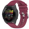 GIOPUEY Cinturini Compatibile con Garmin Forerunner 165, Morbido Silicone Cinturino [Resistente all'Usura] [Traspirante] - Wine Red