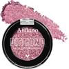 Afflano Palette di Ombretti Singoli Rosa Glitterati, Scintillio Look Occhi Rosa Glitterato Eyeshadow, Altamente Pigmentato, Diamante a Lunga Durata Ombretto Metallico per Ragazze Donne Occhi Neutri
