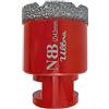 NBB Sega a tazza diamantata di qualità ultra con M14, per foratura a secco o ad umido su porcellana dura, ceramica, piastrelle, granito, marmo, veloce, durevole, per smerigliatrice angolare (1, 43mm)
